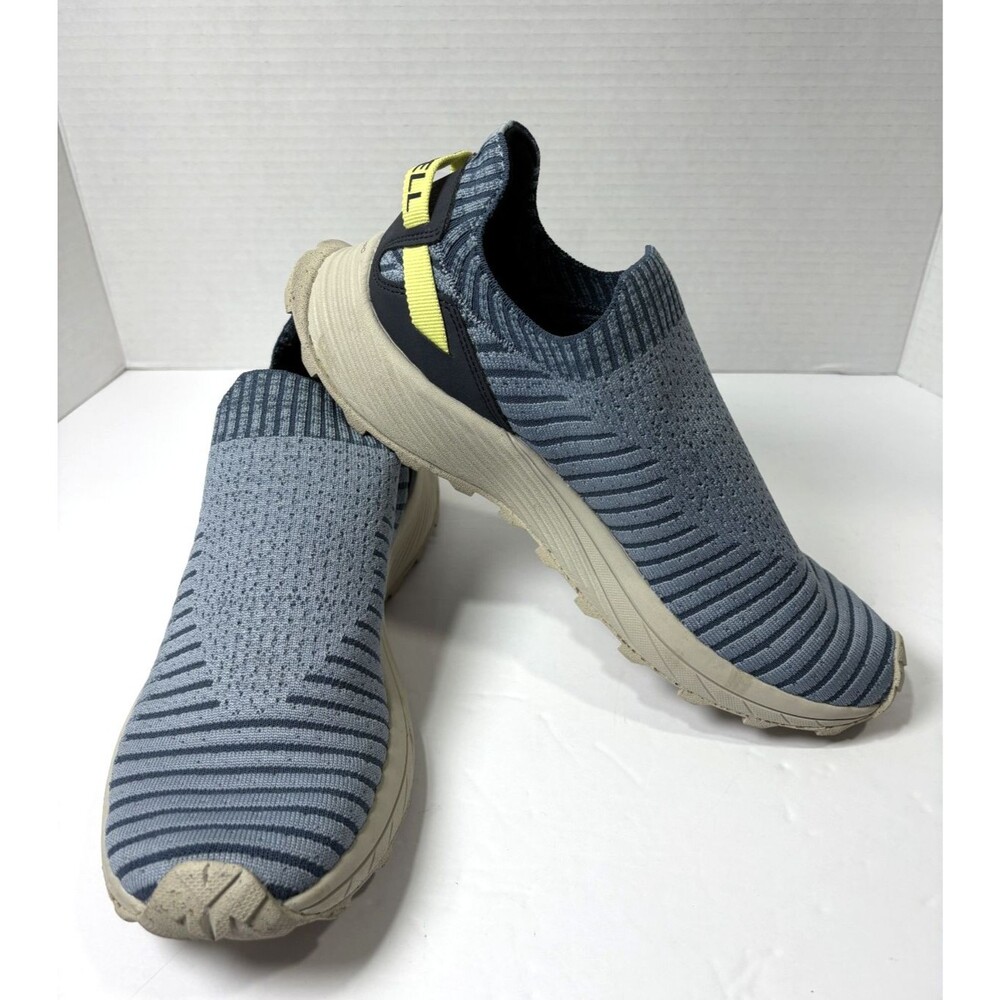 Merrell Embark Moc Eco Women's Knit Blue Yellow Slip-On Shoe Sneaker 8.5